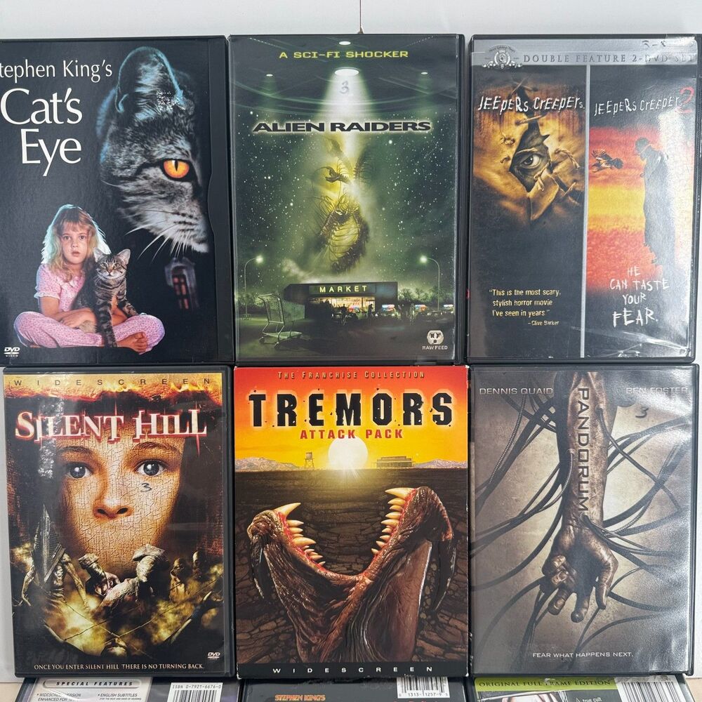 Horror & Sci-Fi DVD Lot of 6 | Jeepers Creepers, Silent Hill, Tremors, Pandorum
